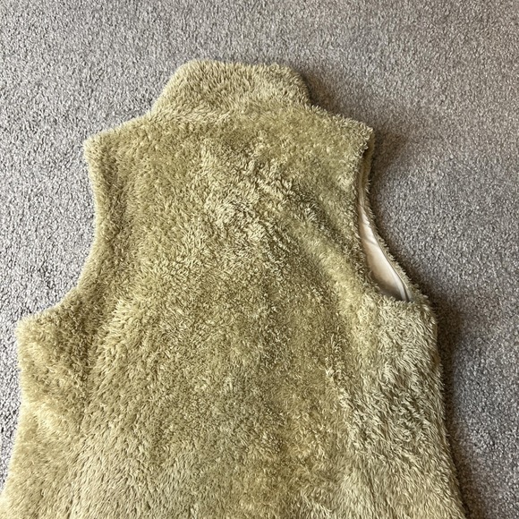 Patagonia‎ Vest Womens Medium Green Los Gatos Fleece Zip Pockets Soft - Picture 7 of 11